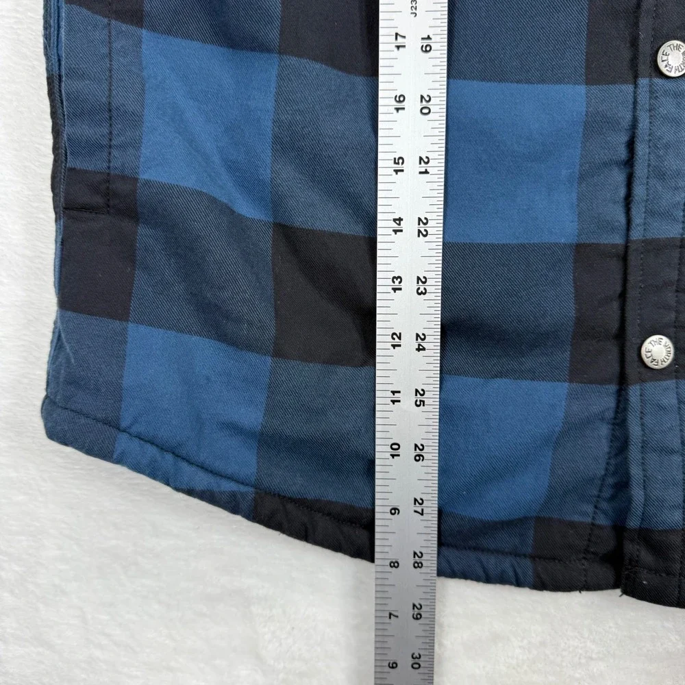 The‎ North Face Campfire shirt Jacket Shacket Buffalo Plaid Sherpa Flannel M
